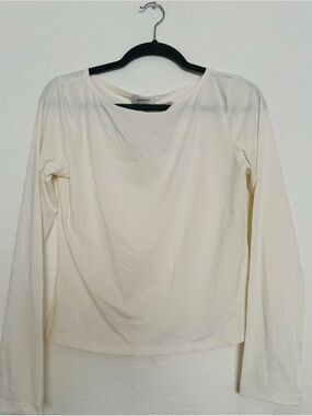 BANDIER Soleil Sport Sheet L/S Top in Gardenia Size Small